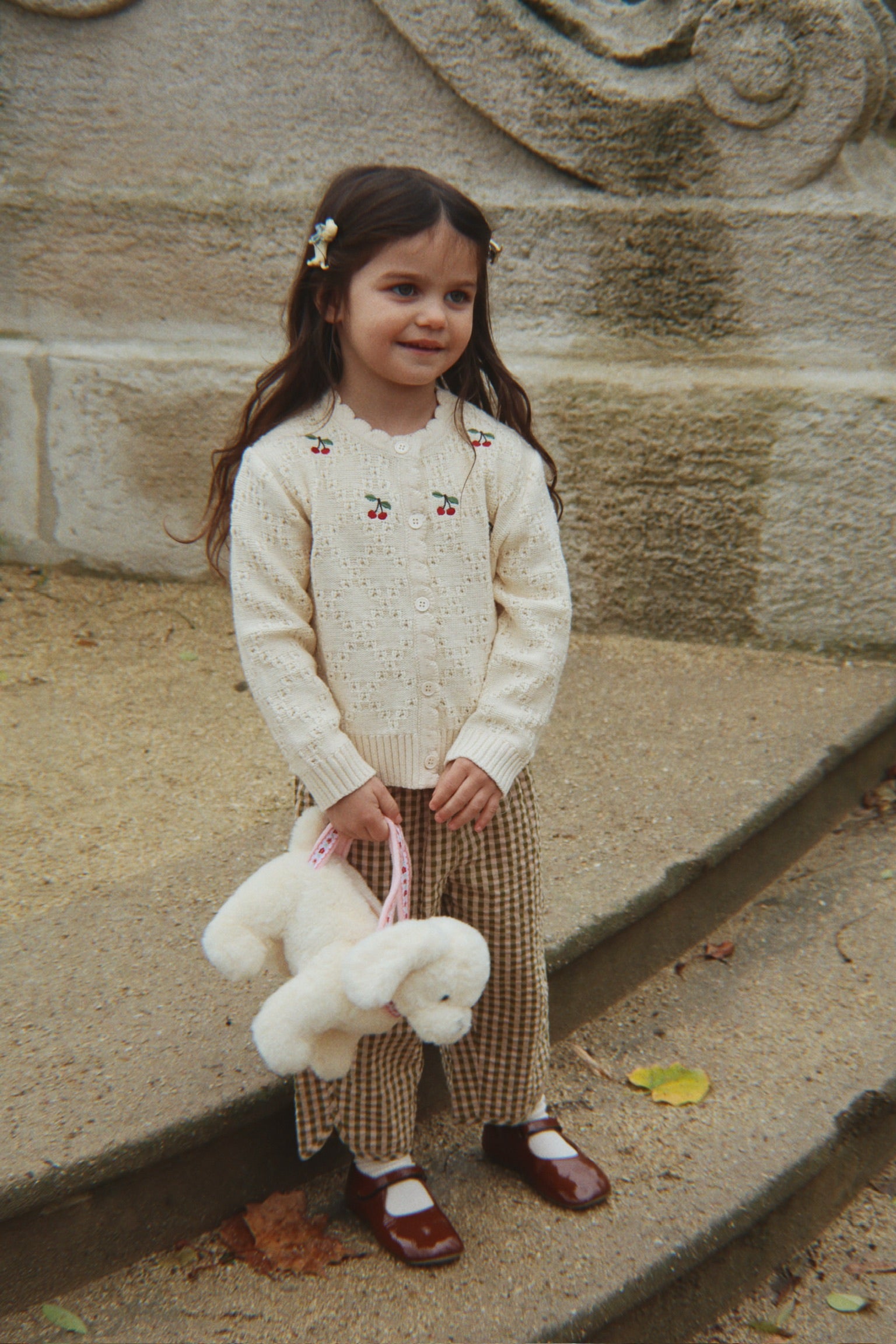 Cocola Cardigan - 100% Wolle - Ajour/Buttercream - Konges Sløjd