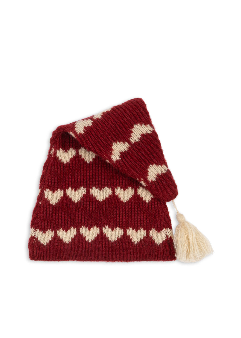 Gestrickte Weihnachtsmütze Laula – Heart – Wollmischung – Konges Sløjd