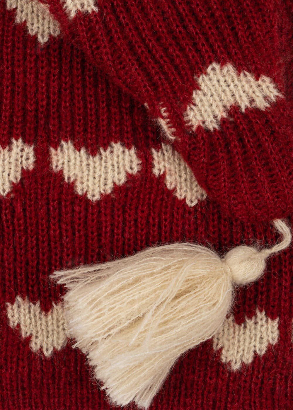Gestrickte Weihnachtsmütze Laula – Heart – Wollmischung – Konges Sløjd