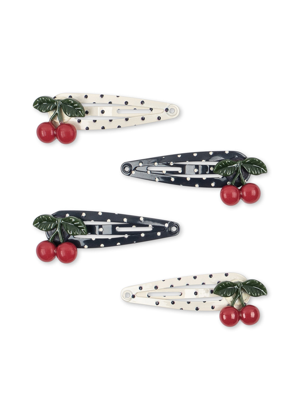 Haarspangen Cherry Dot 4er-Pack – Konges Sløjd
