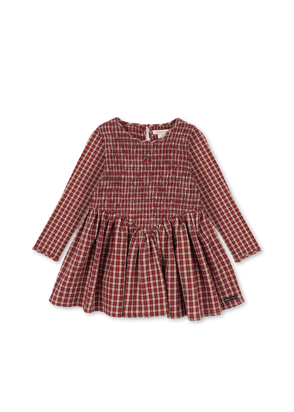 Kleid Elin Smock – Brick Check – Bio-Baumwolle – Konges Sløjd