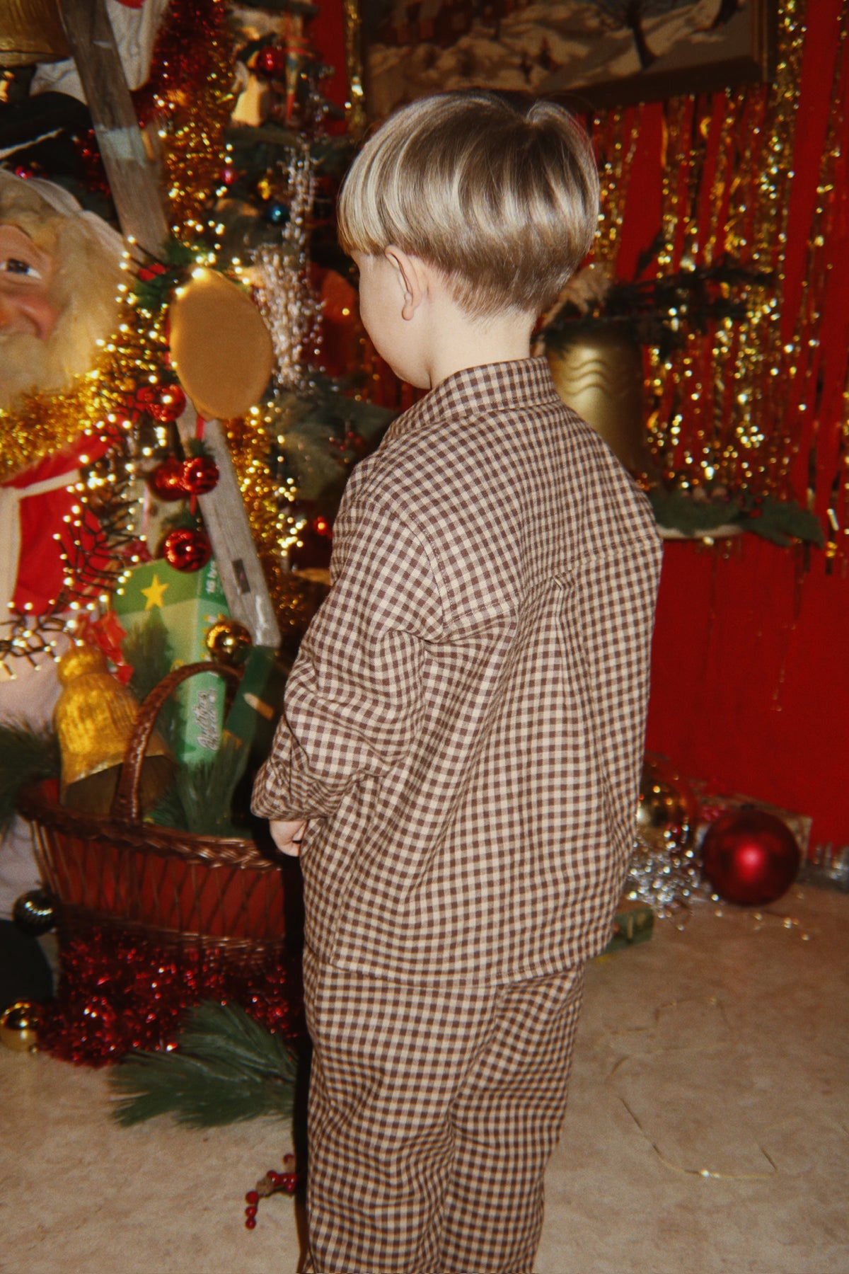 Chemise en flanelle Foret – Carreaux Chocolat – Coton biologique – Konges Sløjd