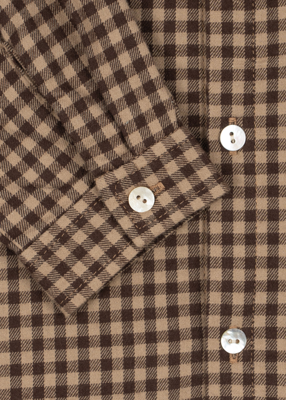 Chemise en flanelle Foret – Carreaux Chocolat – Coton biologique – Konges Sløjd