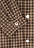 Chemise en flanelle Foret – Carreaux Chocolat – Coton biologique – Konges Sløjd
