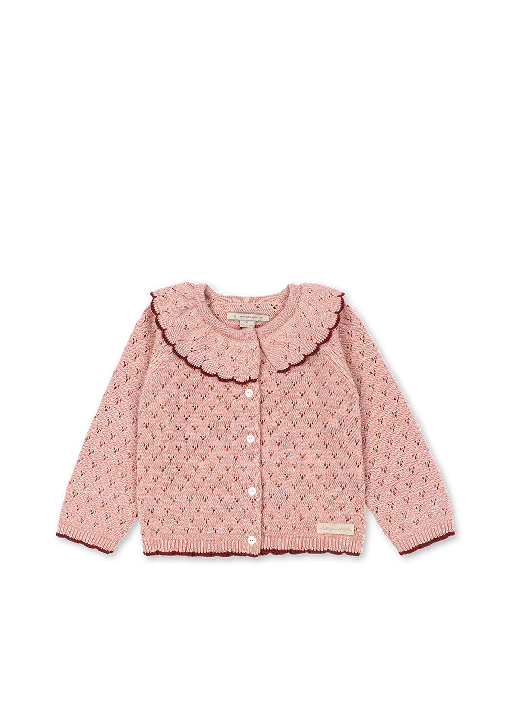 Gilet tricoté Holiday Cardigan – Mellow Rose – Konges Sløjd