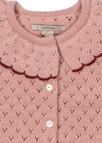 Gilet tricoté Holiday Cardigan – Mellow Rose – Konges Sløjd