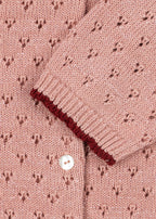 Gilet tricoté Holiday Cardigan – Mellow Rose – Konges Sløjd