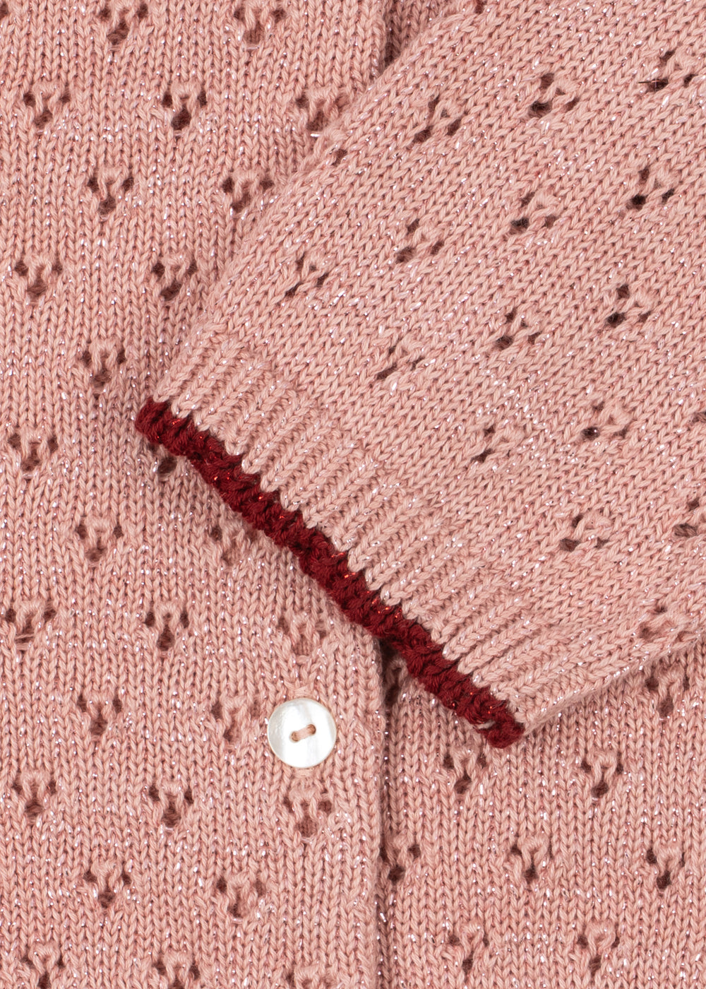 Gilet tricoté Holiday Cardigan – Mellow Rose – Konges Sløjd