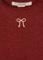 Roli Glitter Dress - Red Dahlia - Organic Cotton - Konges Sløjd