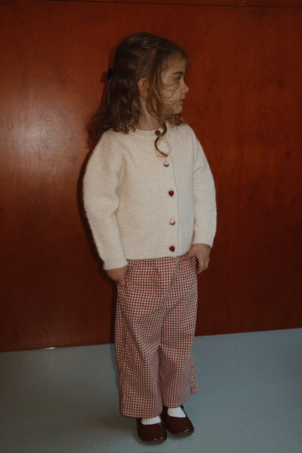 Foret Slit Pants Canyon Check – Karierte Kinderhose – GOTS Bio-Baumwolle – Konges Sløjd