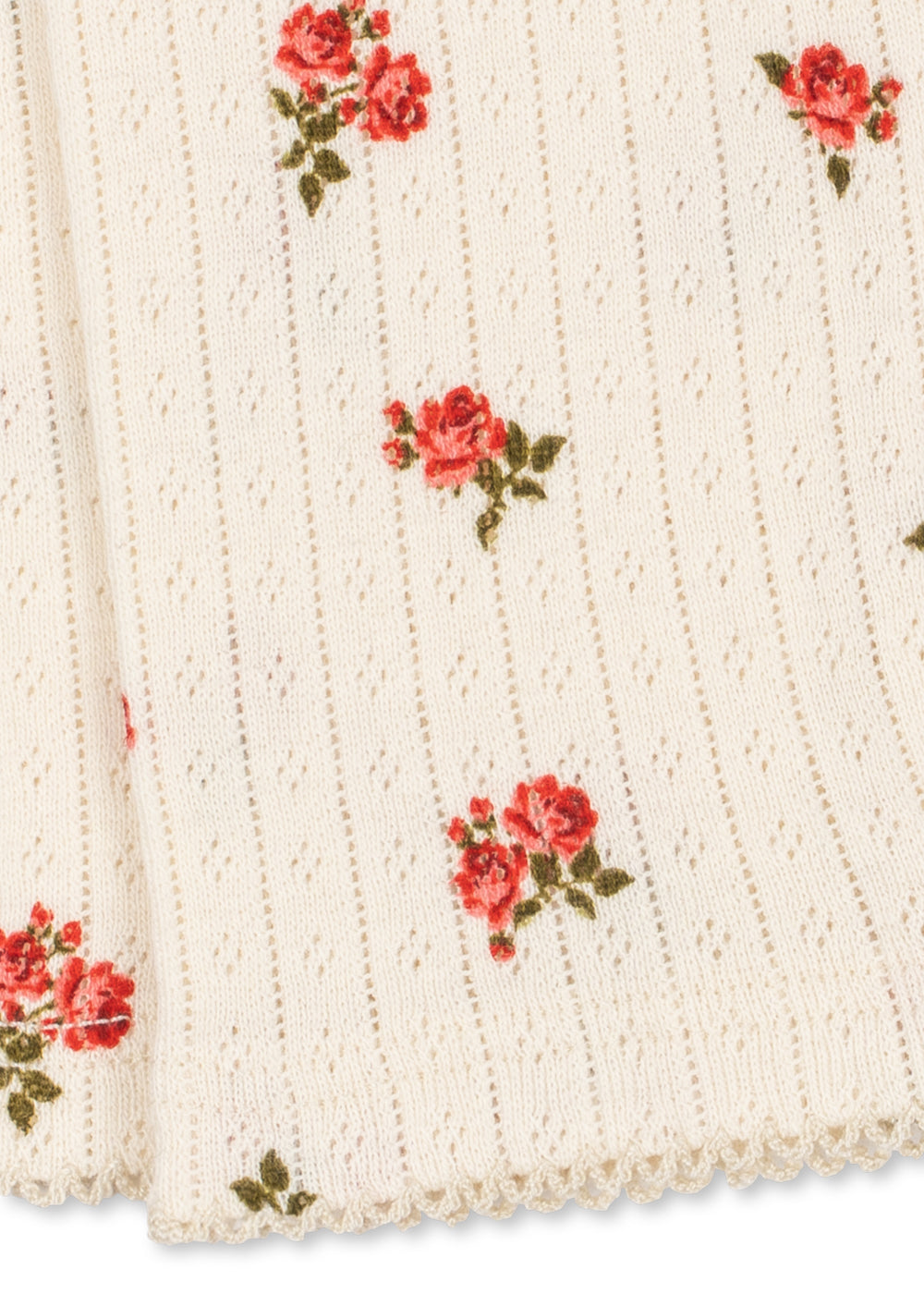 Minnie Pants – Rosa Rouge – Weiche Babyhose mit Blumenprint – GOTS Bio-Baumwolle – Konges Sløjd