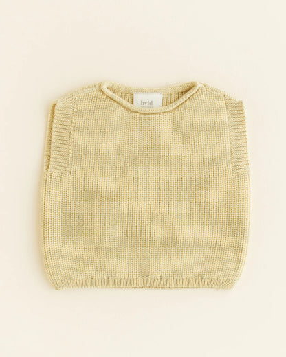 Weste Harvey - Spencer/ärmelloser Pullover - Merinowolle - HVID