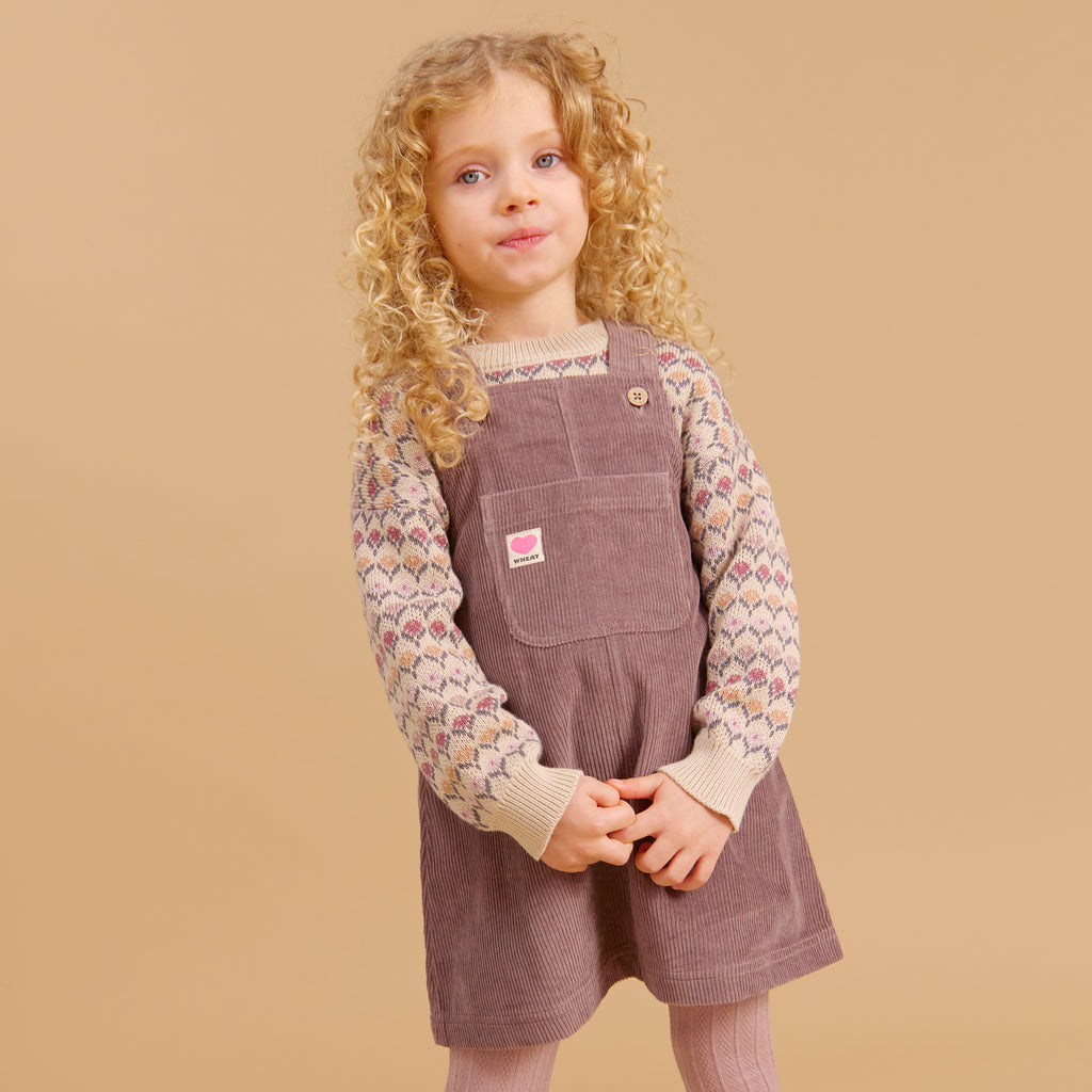 Pull Harlow Jacquard - Blanc cassé - Coton biologique - Couleur blé