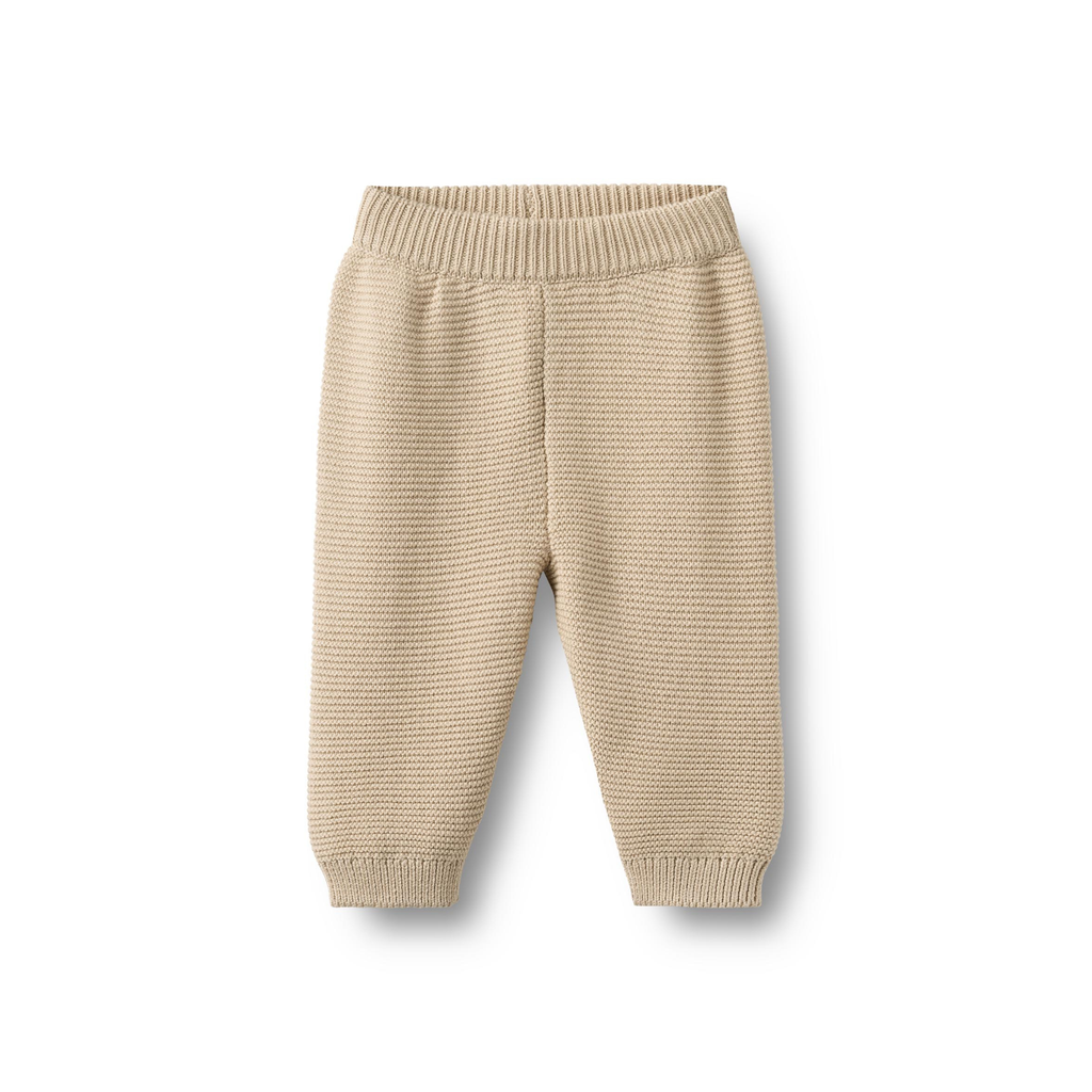 Pantalon en maille Antonie - Coton biologique - Blanc cassé
